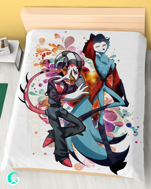 Blitzo & Stolas Blanket or Duvet Cover